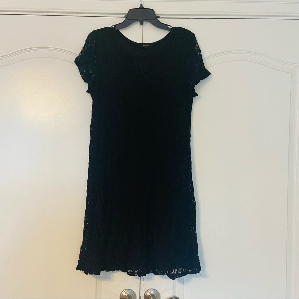 Expresso Black Lace Dress